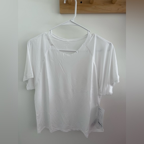 Athleta Grid Knit Tee NWT Medium - Picture 2 of 5